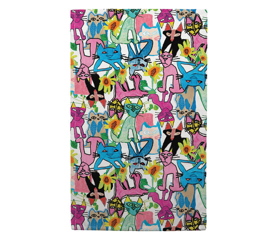 Louise All Over Cats Tea Towel