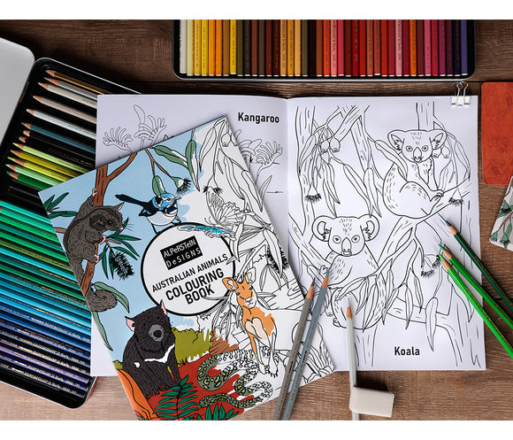 Australian Animals Colouring Book