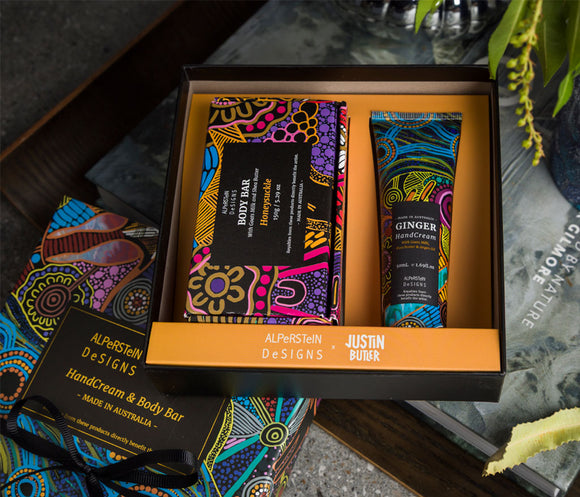 Ginger Handcream & Honeysuckle Body Bar Gift Box